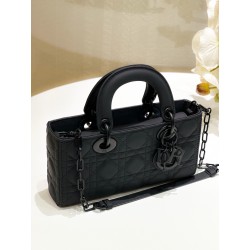 Dior Lady D-Joy Small Bag in Black Ultramatte Calfskin 011