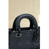 Dior Lady D-Joy Small Bag in Black Ultramatte Calfskin 011