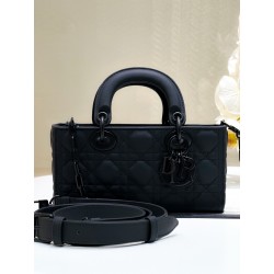 Dior Lady D-Joy Small Bag in Black Ultramatte Calfskin 011