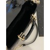 Dior Lady D-Joy Small Bag in Black Patent Calfskin 045