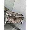 Dior Medium Book Tote Bag in Beige Butterfly Bandana Embroidery  300