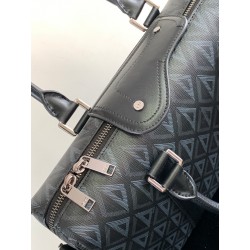 Dior Lingot Briefcase in Black CD Diamond Canvas 611