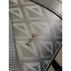 Dior Lingot Briefcase in Black CD Diamond Canvas 611