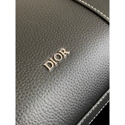 Dior Lingot Briefcase in Black Grained Calfskin 641