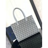 Dior Safari Tote Bag in Grey CD Diamond Canvas 753