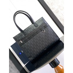 Dior Safari Tote Bag in Black CD Diamond Canvas 789