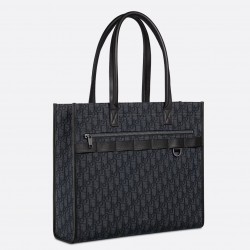 Dior Safari Tote Bag in Black Dior Oblique Jacquard 853