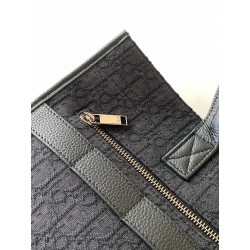 Dior Safari Tote Bag in Black Dior Oblique Jacquard 853