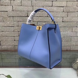 Fendi Pale Blue Peekaboo X Lite Regular Bag 415