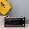 Fendi Peekaboo X Lite Medium Bag In Beige Perforated Leather 462