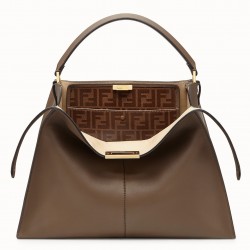 Fendi Brown Peekaboo X Lite Large Bag 309