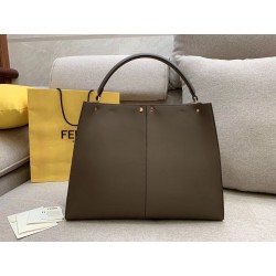 Fendi Brown Peekaboo X Lite Large Bag 309