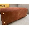 Fendi Brown Peekaboo X Lite Large Suede Bag 391