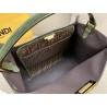 Fendi Green Peekaboo X Lite Large Suede Bag 415