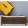 Fendi Peekaboo X Lite Large Bag In White Perforated Leather 466