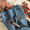 Fendi Mon Tresor Mini Bucket Bag In Blue Calfskin 664