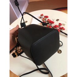 Fendi Mon Tresor Mini Bucket Bag In Black Calfskin 506