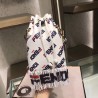 Fendi Logo-printed Fringed Mon Tresor Mini Bucket Bag  394