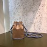 Fendi Mon Tresor Mini Bucket Braided Bag In Brown Calfskin 681