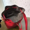 Fendi Small Mon Tresor Bucket Bag In Red Calfskin 846