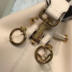 Fendi Small Mon Tresor Bucket Bag In White Calfskin 661