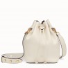 Fendi Small Mon Tresor Bucket Bag In White Calfskin 661