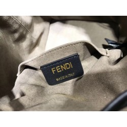 Fendi Small Mon Tresor Bucket Fabric Black Bag 887