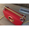 Fendi Small Kan I F Bag In Red Calfskin 473