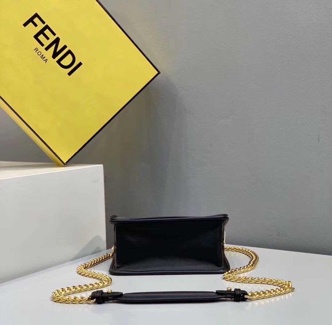 Fendi Kan I F Shoulder Bag In Tech Mesh 496