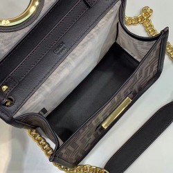 Fendi Kan I F Shoulder Bag In Tech Mesh 496