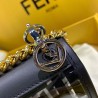 Fendi Black Small Kan I F Bag In Transparent PU 524