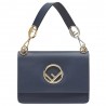 Fendi Kan I F Shoulder Bag In Blue Calfskin 569