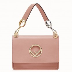 Fendi Kan I F Shoulder Bag In Pink Calfskin 612