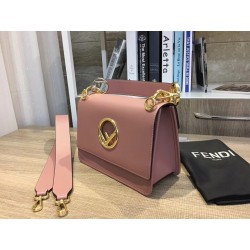 Fendi Kan I F Shoulder Bag In Pink Calfskin 612