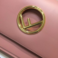 Fendi Kan I F Shoulder Bag In Pink Calfskin 612