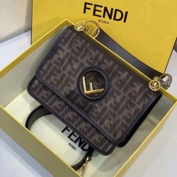 Fendi Kan I F Shoulder Bag In Tech Mesh 126