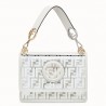 Fendi White Kan I F Bag In Transparent PU 170