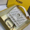 Fendi White Kan I F Bag In Transparent PU 170