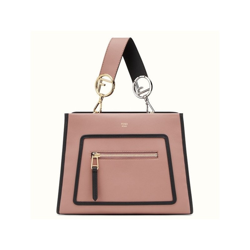 Fendi Small Runaway Bag In Pink Calfskin Leather 231