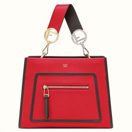 Fendi Small Runaway Bag In Red Calfskin Leather 290