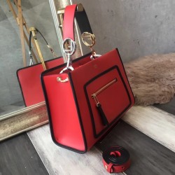 Fendi Small Runaway Bag In Red Calfskin Leather 290