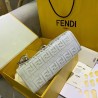 Fendi White Small PU Runaway Shopper Bag 507