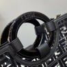 Fendi Black Large PU Runaway Shopper Bag 046