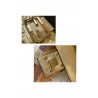 Fendi Baguette Medium Bag In Gold Lambskin With FF Motif 551