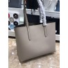 Fendi Grey Leather Logo Shopper Bag 722