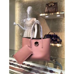 Fendi Pink Kan I F Logo Shopper Bag 790