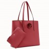 Fendi Red Leather Logo Shopper Bag 921