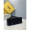 Fendi FF Tote Small Bag In Black Calfskin 755