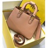 Fendi FF Tote Small Bag In Pink Calfskin 769