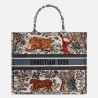 Dior Book Tote Bag In Multicolour Toile De Jouy 426